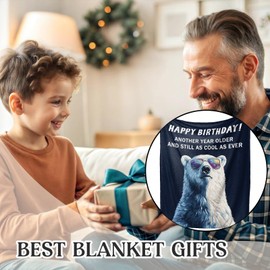 Dad Birthday Gifts, Birthday Gifts for Dad, Birthday Gifts for Men, Dad Birthday Gifts from Daughter Son, Grandad Birthday Gifts, Birthday Gifts for Grandad, Grandpa Gifts, Blanket 60" x 50"