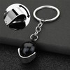 UEAVOID Pack of 2 3D Mini Helmet Keychains, Motorcycle Helmet