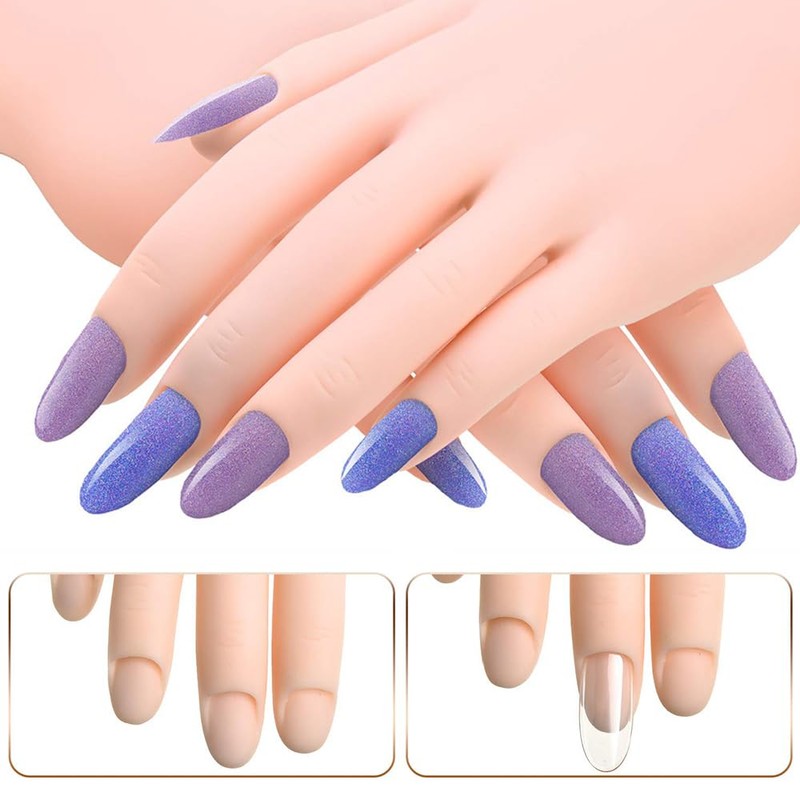 Training Hand Nail Hand Mannequin for Practice (Bendable - Positionable)