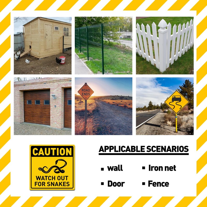 BTHUKO Safety Sign 12x12 inch, Danger Sign Watch Out for