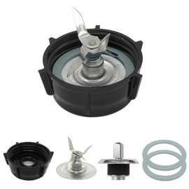 Para Oster Blender Piezas de Repuesto Blender Cuchilla de Trituradora de Hielo con Tapa Base Tarro Acoplamiento Perno Eslingor Pin y 2 Junta de Anillo de Sellado de Anillo O de Goma