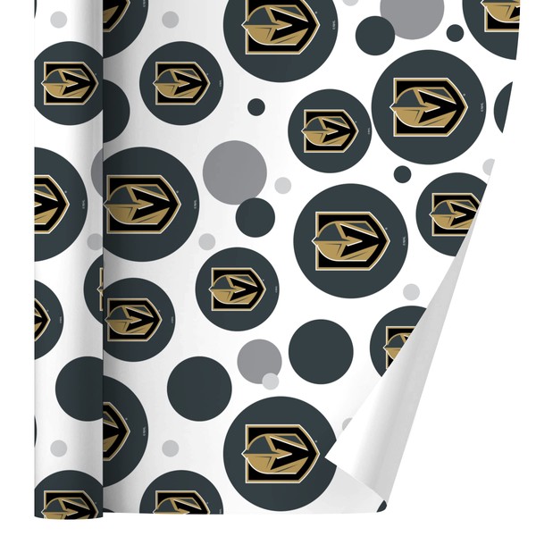 GRAPHICS & MORE Vegas Golden Knights Logo Gift Wrap Wrapping