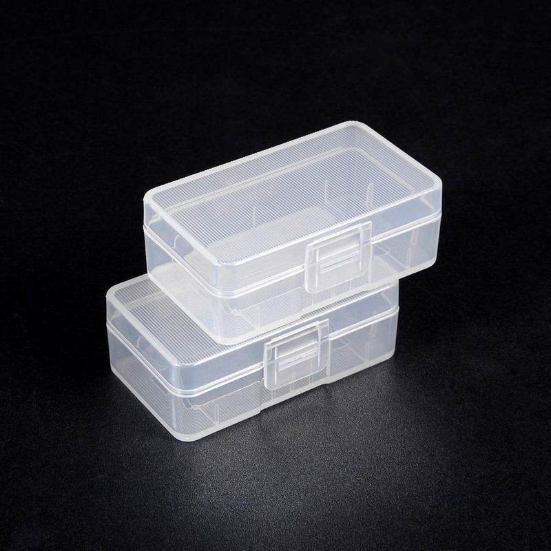 uxcell Battery Storage Case Holder Transparent for 9V Battery Capacity