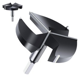 2-5/8"(66.7mm) Forstner Drill Bits,3-Cutter Tungsten Carbide Tipped Forstner Bit for Hard Wood,Wood Hole Drill Bit for Wood Plastic Plywood