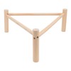 Chicken Perch Stable Triangular Wooden Chick Training Perch Toy Interactive