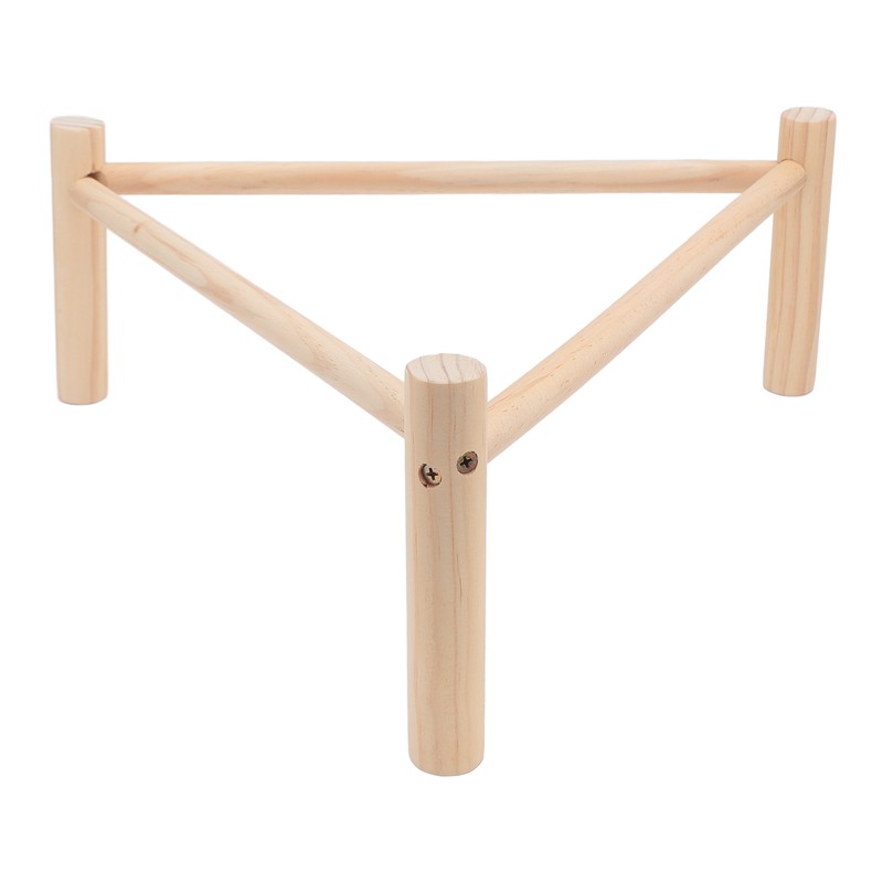 Chicken Perch Stable Triangular Wooden Chick Training Perch Toy Interactive