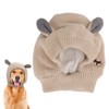 Knitted Rabbits Ear Pet Hat Noise Protection Warm Dog Grooming