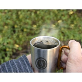 UST KLIPP Biner Mug 1.0 with 9 Fl Oz Capacity, Carabiner Handle and Stainless Steel Construction for Hiking, Camping, Backpacking, Travel and Outdoor Survival, 4 pk