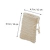 Gatuida 5pcs Cotton Linen Bathing Soap Bags Exfoliating Mesh Soap