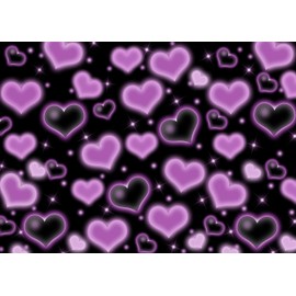 CapiSco 7x5FT Purple Heart Photo Backdrop Early 2000s 90s Birthday Homies Party Banner Decorations Valentine's Day Glitter Heart 18th 30th Women Men Happy Birthday Background for Photoshoot SCO480A