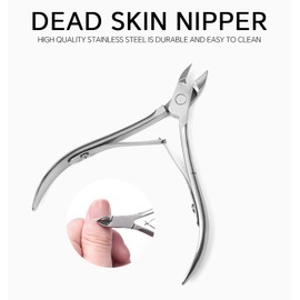 siyuwuro Cuticle Trimmer Stainless Steel Professional Cuticle Dead Skin Cutter with Sharp Blades Cuticle Remover Nippers for Nail Care Manicure Pedicure Tool