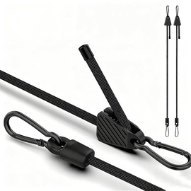 WJSHANYING Bungee Cord, 3.3 ft (1 m), Set of 2, Stretch Cord, Rubber Band, For Securing Luggage, Prevents Loads, Bicycles, Motorcycles, Outdoors, Camping