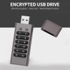 Encrypted USB Drive Secure Flash Drive 64GB AES256-bit USB 3.0