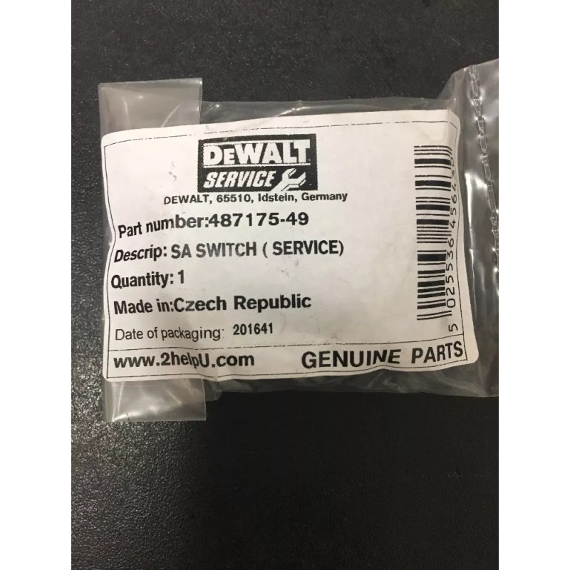 Dewalt Switch 487175-49 FOR SDS HAMMER DRILL ORIGINAL