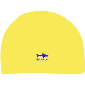 escualo Gorra para Natacion I Unisex I Adulto I Modelo Tekno I Elastano y Nylon. I Semi Impermeable I Unitalla I Color Amarillo