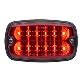 Whelen, M4, Warning Light, Linear LED, Flush Surface Mount Light Head, Built in Flasher, Single Colored Lens, Red, 125 Flash Patterns, Part# M4R