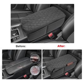 SXCY Compatible with 2025 2026 Mazda CX50 Armrest Cover Suitable for Mazda CX-50 2025 2026 Accessories 2023 2024 2025 2026 CX50 Center Console Cover(Wavy Texture)