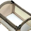 Playette Bamboo Travel Cot Fitted Sheet, White, Machine Washable (73x105x10cm)