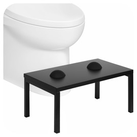 IZIDDO Toilet Stool Squat Adult Durable Non-Slip Potty Step Stool for Adults Squat Stool Potty with Foot Muscle Massager,Kids Metal Sturdy Poop Step Stool, Improve Squatting Posture