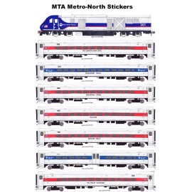 MTA Metro-North Charger Commuter Train 8 individual Stickers Andy Fletcher