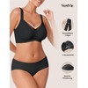 Vertvie Seamless Bra without Underwire Sports Bustier Cross Lace V