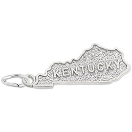 Kentucky Charm In Sterling Silver, Charms for Bracelets and Necklaces