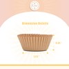 qiqee Mini 500 Count Cupcake Liners Natural Muffin Liners Food