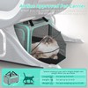 3-In-1 Upgraded Cat Carrier With Wheels, Airline Approved Pet Carrier