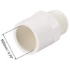 TOP-VIGOR 10Pcs PVC Pipe Fitting, 20mm Slip X G1/2 Male