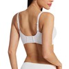 HORISUN Wireless Push Up Bras Comfortable Supportive Bra for Women(White