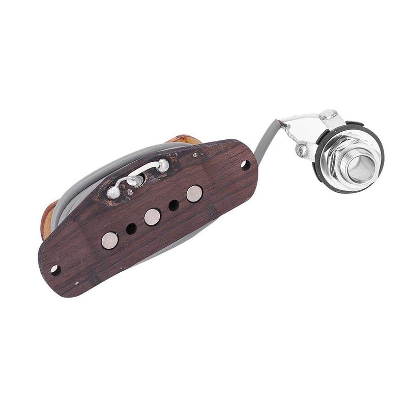 Universal Guitar Pickup Prewired 3 String Pickup Input Jack Acoustic