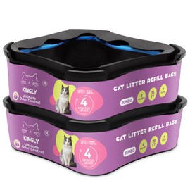 Premium Cat Litter Refill Bags |Jumbo 28FT 2-Pack | Lasts Up to 8 Months | 2 Cartridges for Superior Odor Control
