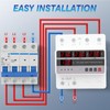 3 Phase Voltage Transfer Switch DIN Rail Mounted Electrical Selector