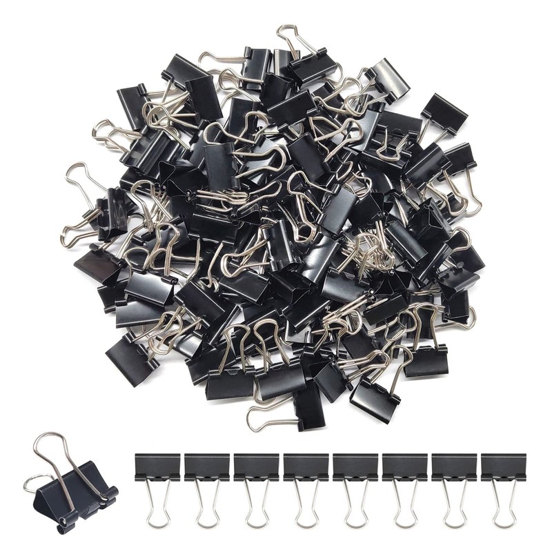 Ykimok 240Pcs Mini Binder Clips, 5/8 inch(15mm), Paper Clamps Small