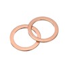 sourcing map M12 Flat Washer, 26 Pcs Copper Ring Flat