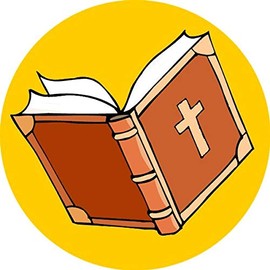 144 Bibles and Crosses 30 mm School Christian Reward Stickers for Church