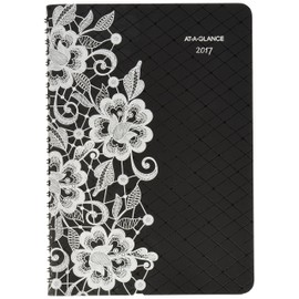 AT-A-GLANCE Weekly / Monthly Planner / Appointment Book 2017, 13 Months, 5-1/2 x 8-1/2, Lacey (541-200) by At-A-Glance