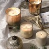 ILLUME Large Boxed Crackle Glass Candle, Winter White