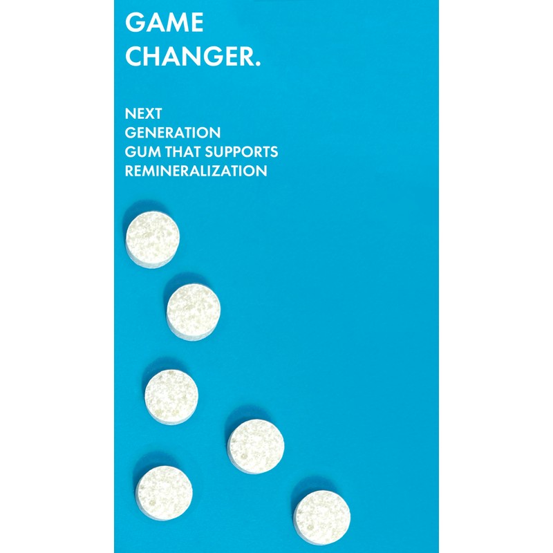 crait Hydroxyapatite Gum Remineralizing Gum with Non-Nano Hydroxyapatite and Xylitol,
