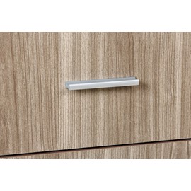 OneSpace Modern Writing Desk with 2 Side Drawers, Walnut