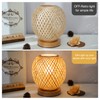 Bedside Lamp Bedroom Cosy Bamboo Woven Lamp Warm Light Night
