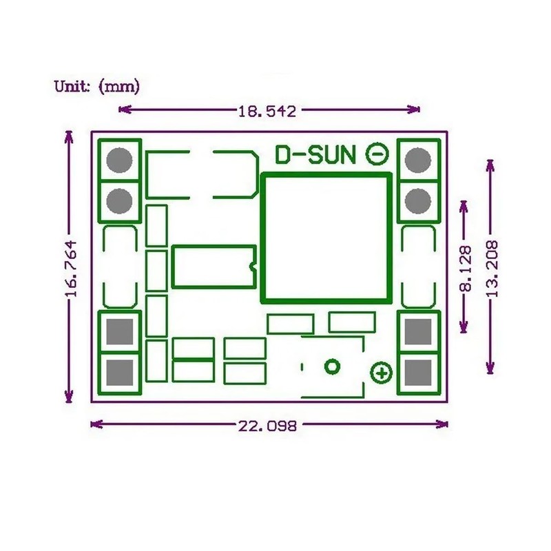 Funsto MP1584EN 3A Ultra-Small Size DC-DC Step Down Supply Module