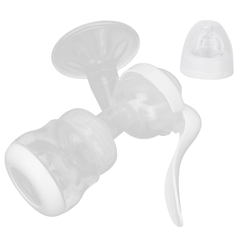 Portable Manual Breast Pump Single Hand Breast Pump Plastic Breastfeeding