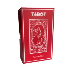 Vieux Monde Express Keyword Edition Tarot | Classic Tarot Deck Design with Helpful Meanings | Full Size Cards