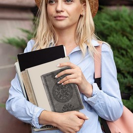 Leather Journal Notebook | 288 Pages A5 Lined Journal Notebook,Diary Planner, Personal Organizers for Travel Business Work School College