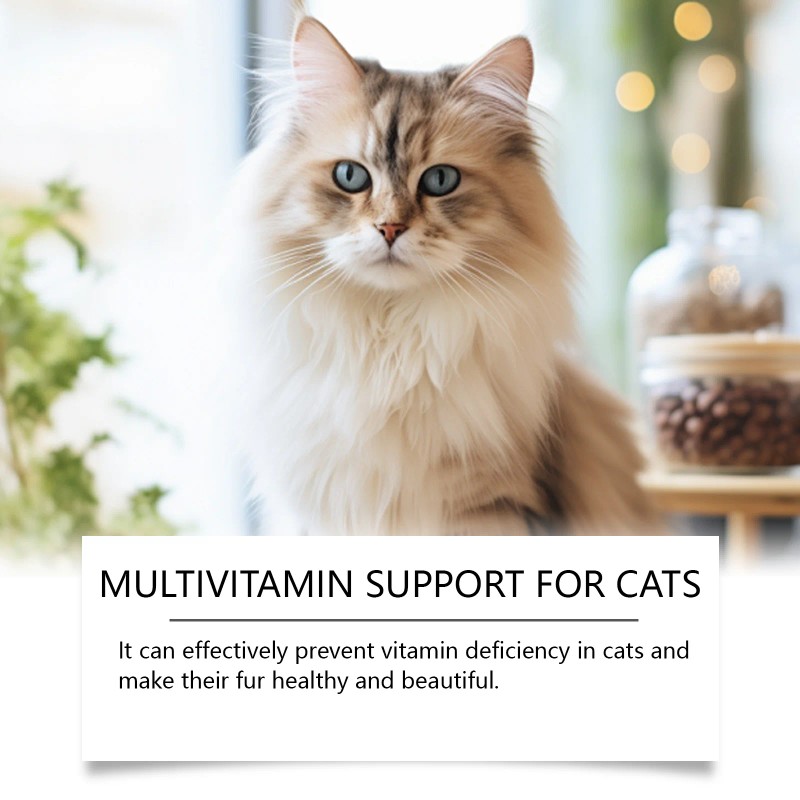 Yegbong Pet Cat Multivitamin Tablets, Cats Supplement Vitamin Micronutrient Nutritional