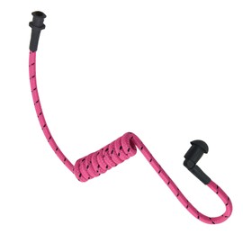 JUYODE Replacement Braided Nylon Surveillance Acoustic Coil Tube for Radio Earpiece Moisture Resistant Fiber Mesh Colorful Accessories (Rosered-1)