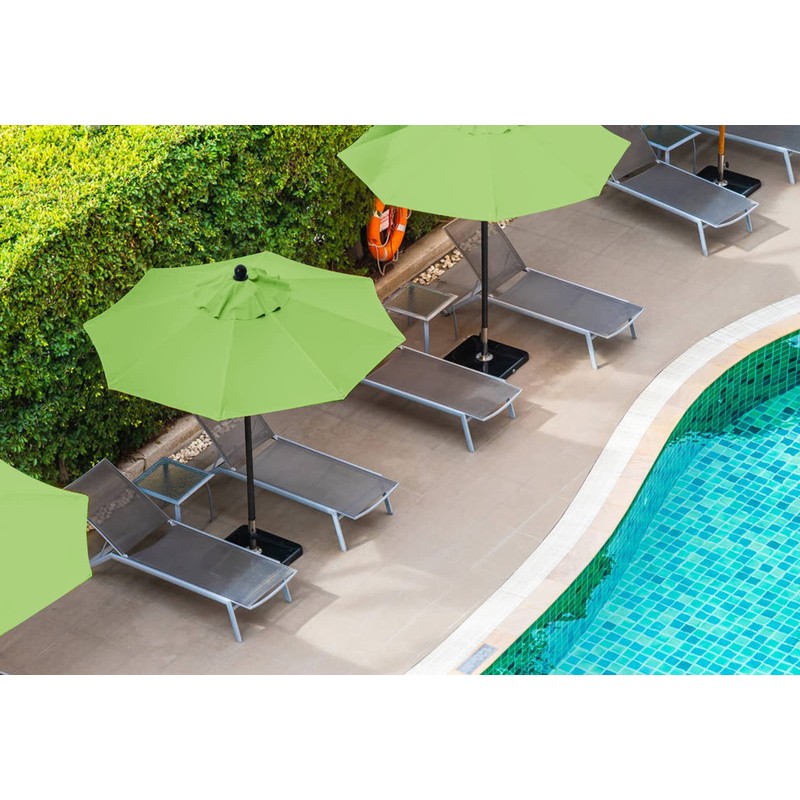 MASTERCANOPY Patio Umbrella 9 ft Replacement Canopy for 8 Ribs-Soft