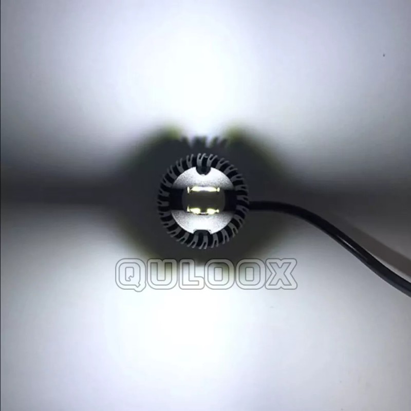 QULOOX Pair 7" Inch Round LED Headlights DRL for Ford