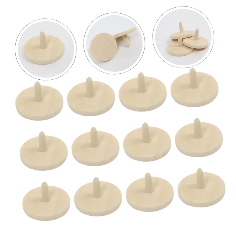 Kisangel 20pcs Wooden Golf Ball Position Markers Durable Eco-Friendly Alignment